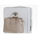 Kofferset in 2 Gößen, weiß - Hartschale mit Getränkehalter; UVP: 170,- Euro