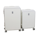 Kofferset in 2 Gößen, weiß - Hartschale mit Getränkehalter; UVP: 170,- Euro