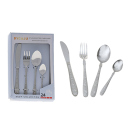 Besteck Set, Edelstahl, 24-teilig