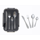 Besteck Set, Edelstahl, 24-teilig mit Aufbewahrungsbox