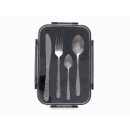 Besteck Set, Edelstahl, 24-teilig mit Aufbewahrungsbox