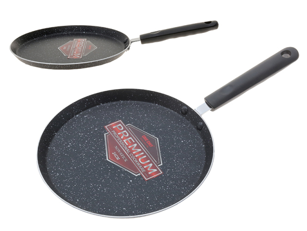 Crepes Pfanne Ø 24 cm; Höhe 2 cm; Antihaftbeschichtung; Aluminium