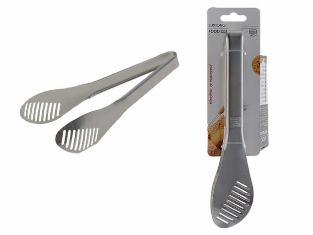 Küchenzange 24 cm, silber, Edelstahl