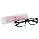 Lesebrille - schwarz, (+ 2,50) mit PE-Schutzetui, einzeln