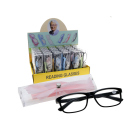 Lesebrille - schwarz, (+ 3,00) mit PE-Schutzetui, einzeln