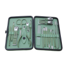 Pflegeset für Maniküre, Pediküre und Gesichtspflege; 18-teilig, in Reisetasche mit Magnetverschluss