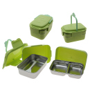 Lunchbox - 2-in-1 System aus Kunstsoff mit Metalleinsatz
