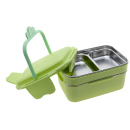 Lunchbox - 2-in-1 System aus Kunstsoff mit Metalleinsatz