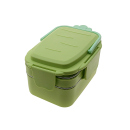 Lunchbox - 2-in-1 System aus Kunstsoff mit Metalleinsatz