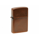 Benzinfeuerzeug "Messing" mit Einsatz;...