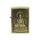 Benzinfeuerzeug "Buddha" Antik-Gold mit Einsatz