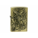 Benzinfeuerzeug "Ph&ouml;nix Relief" Antik-Gold...