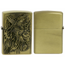 Benzinfeuerzeug "Ph&ouml;nix Relief" Antik-Gold...