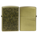 Sturmfeuerzeug "Ornaments" Antik-Gold mit Einsatz