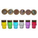 Aufbewahrungsdose "Skull", Glas; 6-fach...