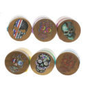 Aufbewahrungsdose "Skull", Glas; 6-fach sortiert, Ø 55 mm; luftdicht, einzeln