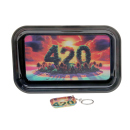 Drehunterlage "3D Effekt" 22 x 14 cm - 6-fach sort.; 12er Display