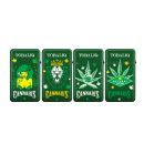 Sturmfeuerzeuge "King Cannabis" Jet-Flame, 4-fach sortiert, 20er Display