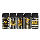 Sturmfeuerzeuge "Zlix-Love" Jet-Flame, 5-fach sortiert, 20er Display