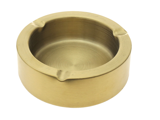 Aschenbecher "GOLD"; Ø 12 cm; Höhe: 3,6 cm