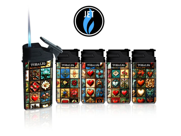 Sturmfeuerzeuge "Zlix-Vintage" Jet-Flame, 5-fach sortiert, 20er Display