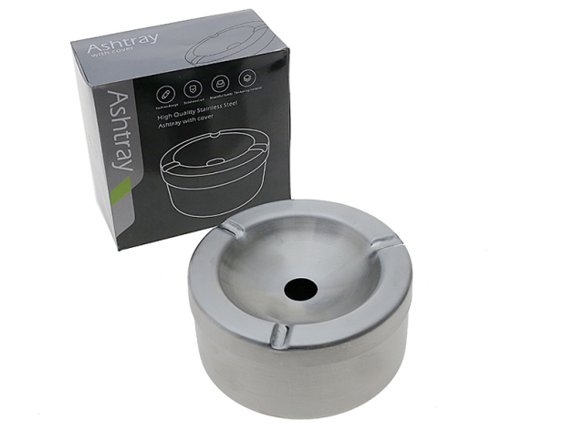 Aschenbecher "Simple Style"  braun, Ø 11,5 cm; Höhe: 6 cm