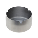 Aschenbecher "L" silber, matt gebürstet;...