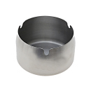 Aschenbecher "M" silber, matt gebürstet;...