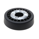 Aschenbecher "Lamelle" schwarz; Ø 11 cm; Höhe 5 cm