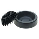 Aschenbecher "Lamelle" schwarz; Ø 11 cm; Höhe 5 cm
