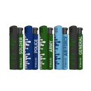 Sturmfeuerzeuge "Military" Jet-Flame, 5-fach sortiert, 25er Display