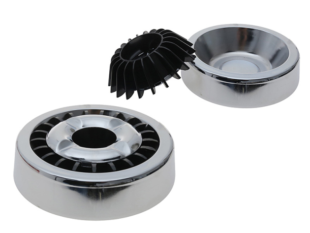 Aschenbecher "Lammelle" silber, Ø 11 cm; Höhe 5 cm