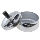 Schleuderaschenbecher "Silber"; Ø 11,5 cm; Höhe 5,5 (10,5 cm)