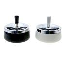 Schleuderaschenbecher weiß oder schwarz; 2-fach...