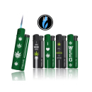 Sturmfeuerzeuge "Weed Needed" Jet-Flame, 5-fach sortiert, 25er Display