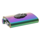 Flask-Set "Chrome-Croc" 8oz