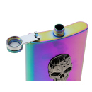 Flask-Set "Chrome-Croc" 8oz