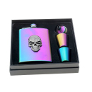 Flask-Set "Chrome-Croc" 8oz