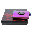 Flask-Set "Chrome-Croc" 8oz