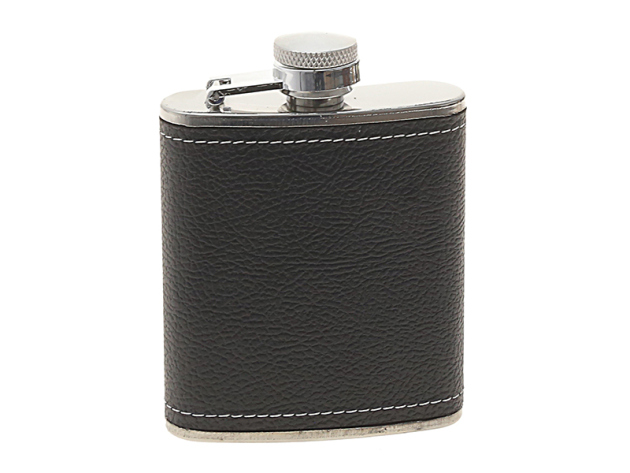 Flask-Set "Chrome-Croc" 8oz
