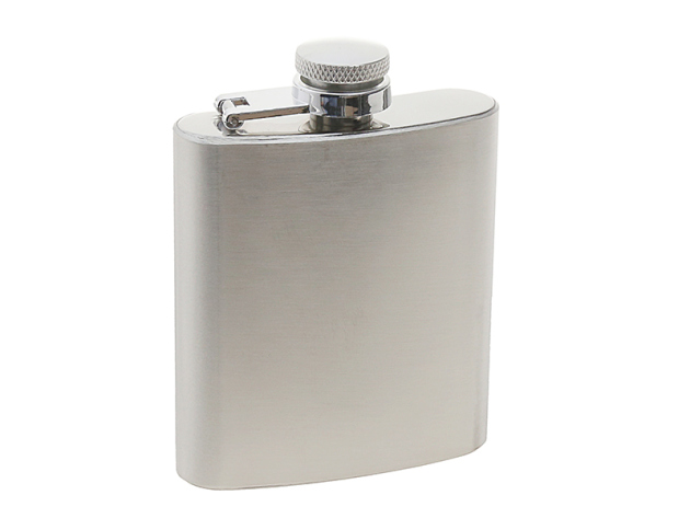 Flask-Set "Chrome-Croc" 8oz