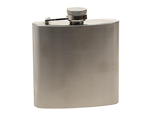 Flask-Set "Chrome-Croc" 8oz
