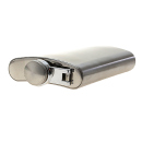 Flask-Set "Chrome-Croc" 8oz