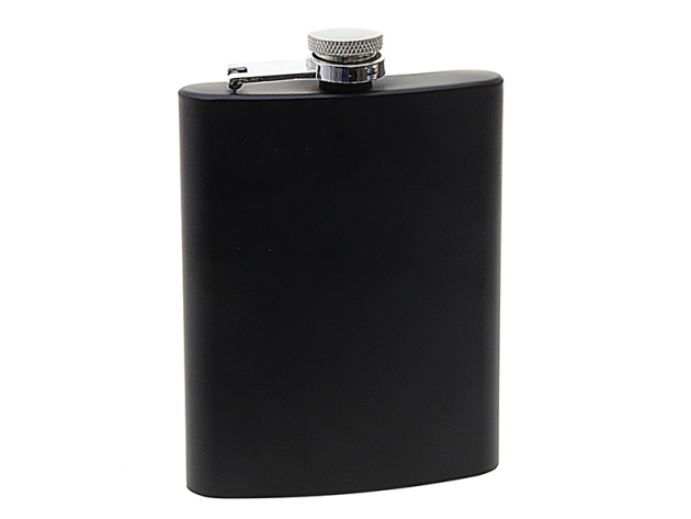 Flachmann "Schwarz Matt" 8oz