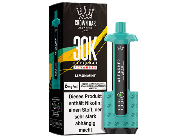 Basisgerät - Al Fakher 30K Hyper Max - Advanced - Big Puffs - Lemon Mint (Zitrone, Minze)