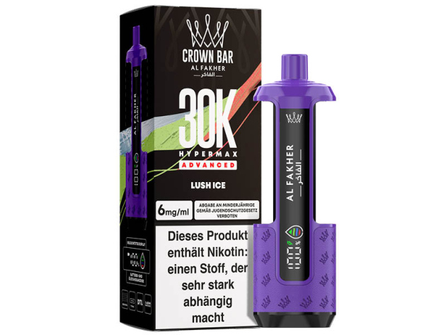 Basisgerät - Al Fakher 30K Hyper Max - Advanced - Big Puffs - Lush Ice (Wassermelone, Eis)