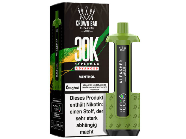 Basisgerät - Al Fakher 30K Hyper Max - Advanced - Big Puffs - Menthol