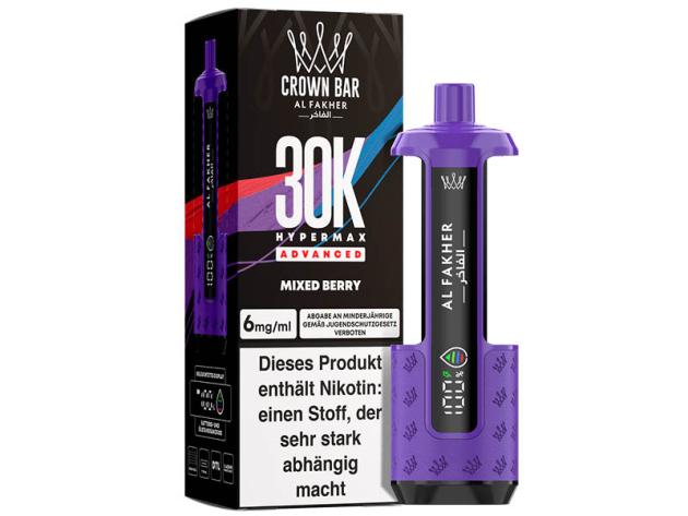Basisgerät - Al Fakher 30K Hyper Max - Advanced - Big Puffs - Mixed Berry (gemischte Beeren)