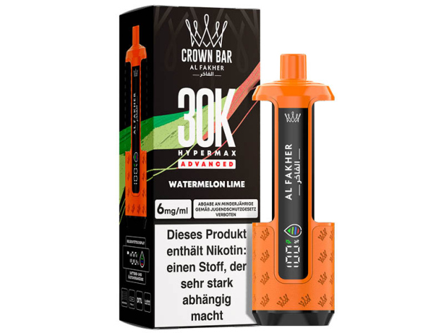 Basisgerät - Al Fakher 30K Hyper Max - Advanced - Big Puffs - Watermelon Lime (Wassermelone, Limette)