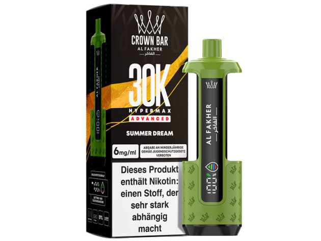 Basisgerät - Al Fakher 30K Hyper Max - Advanced - Big Puffs -  Summer Dream (trop. Früchte)